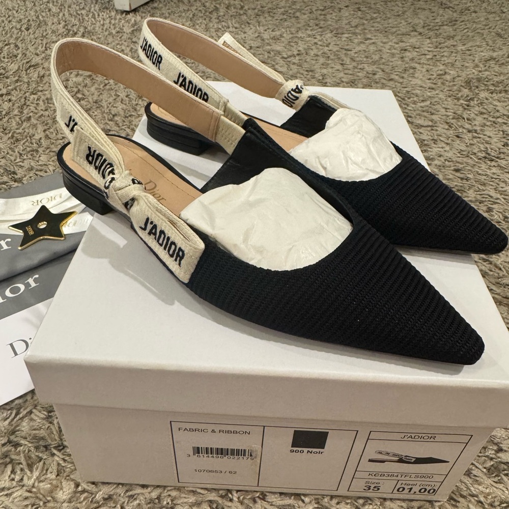 Dior Women's Black Slingback Shoes